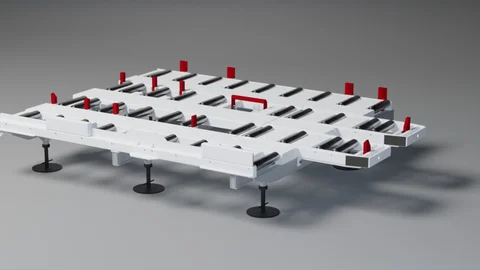 3D rendering of a Blumenbecker roller deck for Airports - bright version