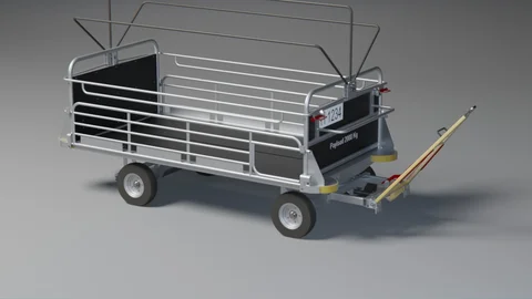 3D Modell Gepäckwagen